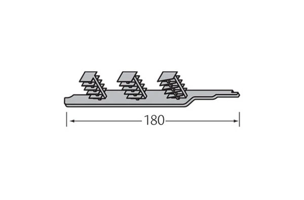 VinyPlus rondkant eindkap 180 mm links